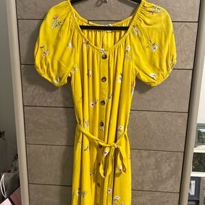 Yellow flower dress